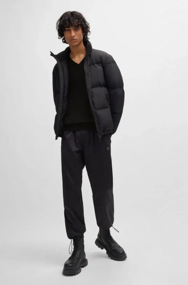 HUGO BOSS Camisolas E Cardigans>Camisola De Gola Em V De Ajuste Regular Em Lã Virgem