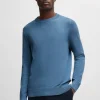 HUGO BOSS Camisolas E Cardigans>Camisola Microestruturada Em Algodão