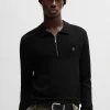 HUGO BOSS Camisolas E Cardigans | Polos>Camisola Polo Com Gola Com Fecho E Logótipo Sobreposto
