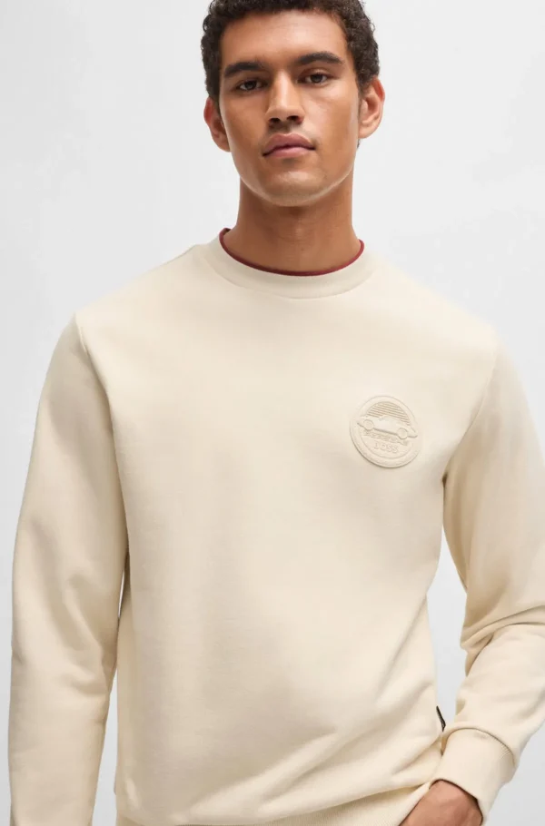 HUGO BOSS Sweats E Hoodies>Camisola Porsche X BOSS Em Mistura De Algodão Com Marca Especial