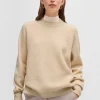MULHER HUGO BOSS Camisolas E Cardigans>Camisola Tecida Em Lã Virgem E Caxemira