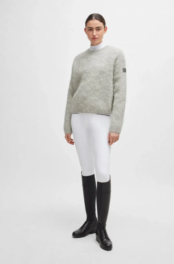 MULHER HUGO BOSS Camisolas E Cardigans>Camisola Volumosa Equestre Numa Mistura De Alpaca