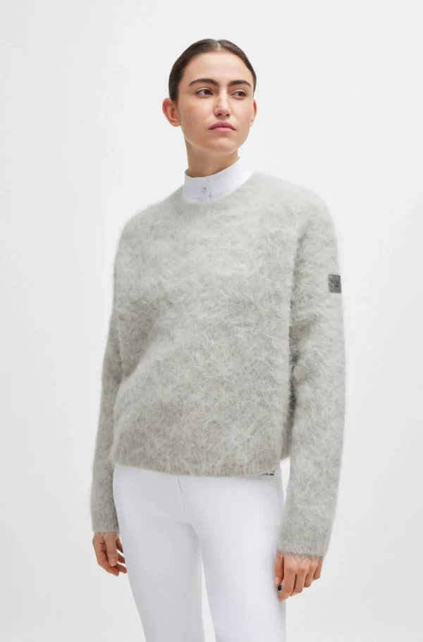 MULHER HUGO BOSS Camisolas E Cardigans>Camisola Volumosa Equestre Numa Mistura De Alpaca