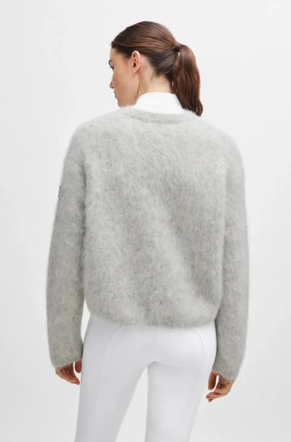 MULHER HUGO BOSS Camisolas E Cardigans>Camisola Volumosa Equestre Numa Mistura De Alpaca