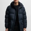 HUGO BOSS Casacos | Sobretudos E Parkas>Casaco Acolchoado Repelente à água Com Detalhe De Logótipo
