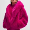 MULHER HUGO BOSS Sobretudos E Parkas | Casacos>Casaco Curto NAOMI X BOSS Em Pele Sintética