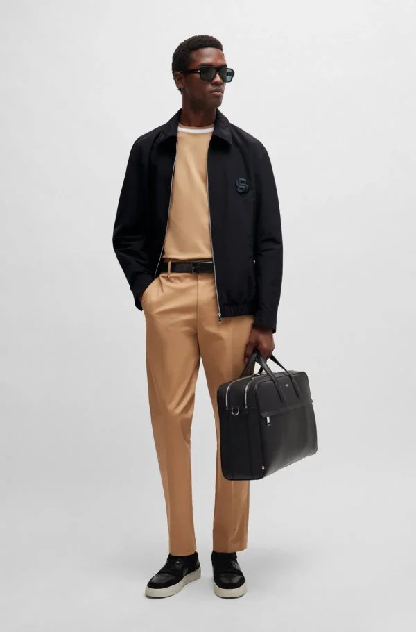 HUGO BOSS Casacos>Casaco De Ajuste Regular Repelente à água Com Monograma Duplo