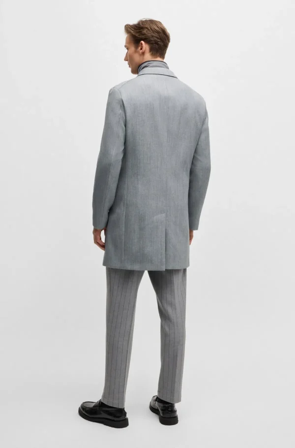 HUGO BOSS Sobretudos E Parkas>Casaco De Ajuste Slim Com Interior Amovível