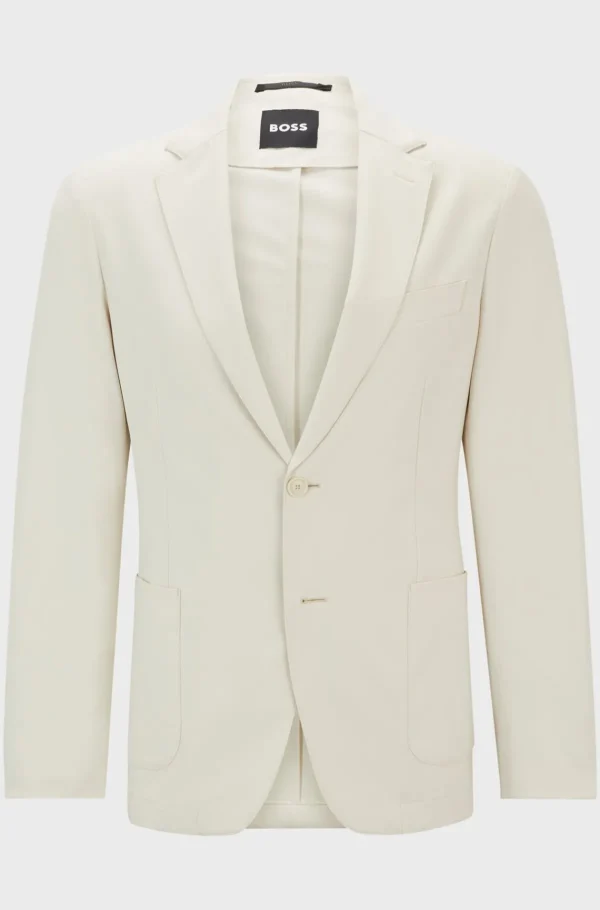 HUGO BOSS Blazers>Casaco De Ajuste Slim Em Tecido Elástico De Alto Desempenho Resistente A Vincos