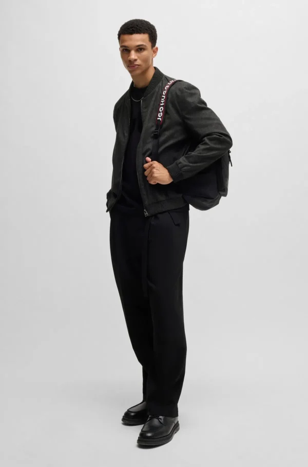 HUGO BOSS Blazers>Casaco De Ajuste Slim Em Flanela Super Flexível