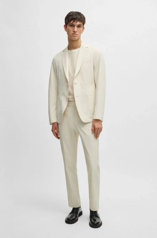 HUGO BOSS Blazers>Casaco De Ajuste Slim Em Tecido Elástico De Alto Desempenho Resistente A Vincos