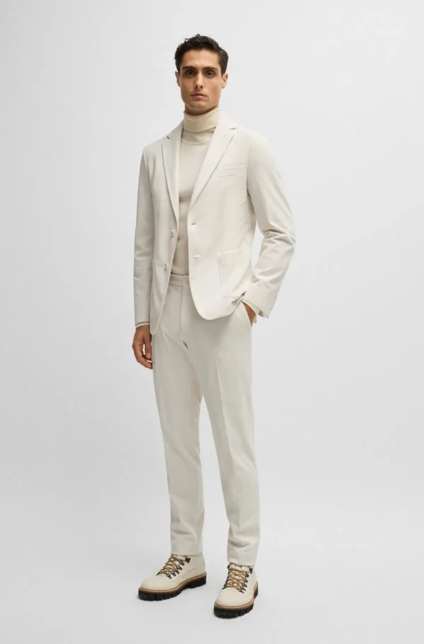 HUGO BOSS Blazers>Casaco De Ajuste Slim Em Bombazina De Alto Desempenho