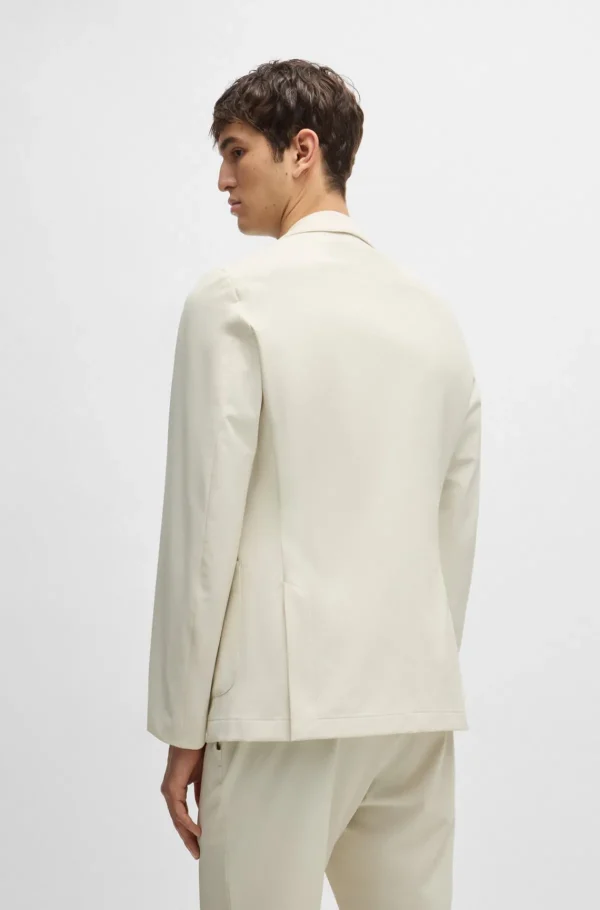 HUGO BOSS Blazers>Casaco De Ajuste Slim Em Tecido Elástico De Alto Desempenho Resistente A Vincos