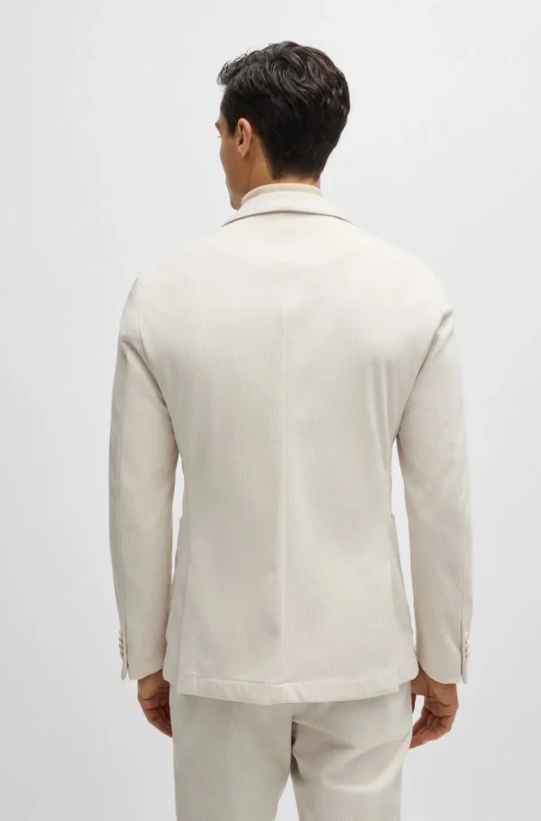 HUGO BOSS Blazers>Casaco De Ajuste Slim Em Bombazina De Alto Desempenho