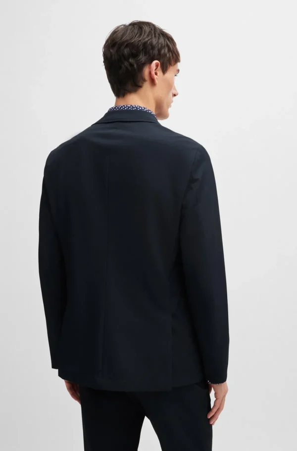 HUGO BOSS Blazers>Casaco De Ajuste Slim Em Tecido Elástico De Alto Desempenho Resistente A Vincos