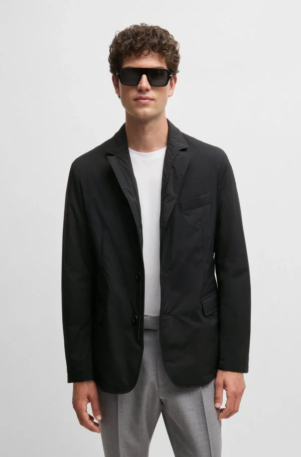 HUGO BOSS Blazers>Casaco De Ajuste Slim Em Ripstop Elástico De Alta Performance