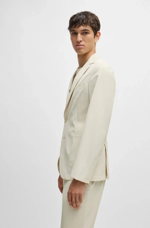 HUGO BOSS Blazers>Casaco De Ajuste Slim Em Tecido Elástico De Alto Desempenho Resistente A Vincos