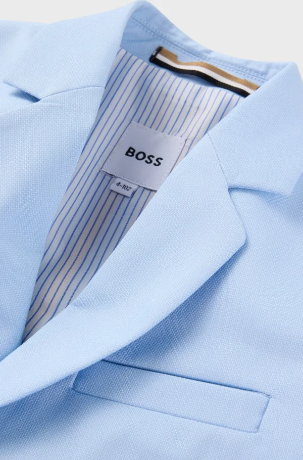 Crianças HUGO BOSS Júniores (Idades 4-14)>Casaco De Fato Em Tecido Elástico Para Criança