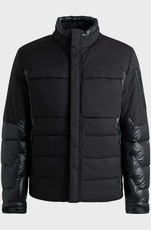 HUGO BOSS Casacos>Casaco De Material Misto Com Enchimento De Penugem
