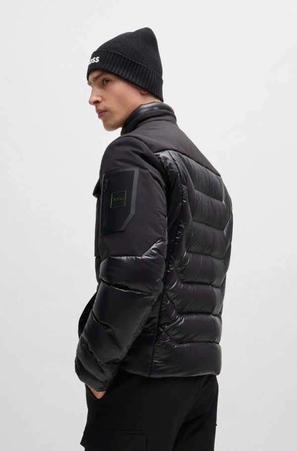 HUGO BOSS Casacos>Casaco De Material Misto Com Enchimento De Penugem