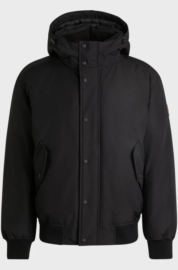 HUGO BOSS Casacos>Casaco Parka Repelente à água Com Forro De Colarinho De Velo Polar