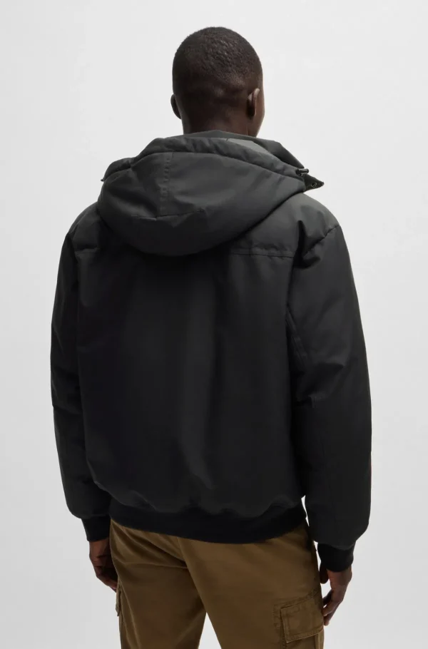 HUGO BOSS Casacos>Casaco Parka Repelente à água Com Forro De Colarinho De Velo Polar