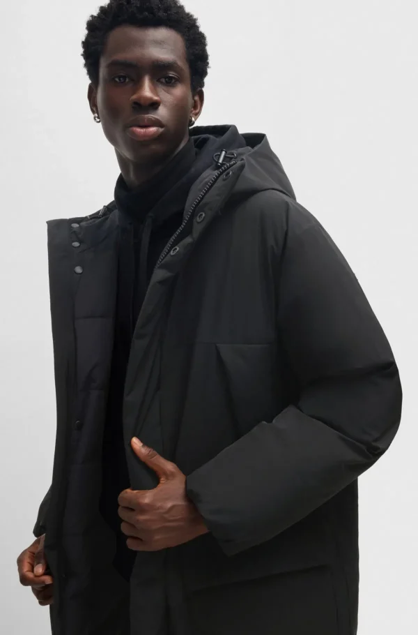 HUGO BOSS Sobretudos E Parkas>Casaco Parka Repelente à água Em Tecido Super