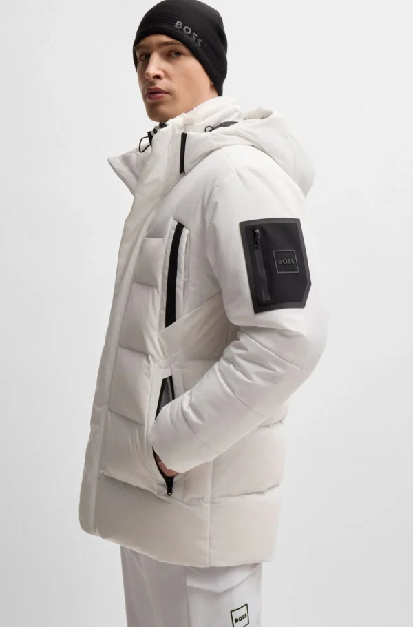 HUGO BOSS Casacos>Casaco Parka Repelente à água Com Enchimento De Penas