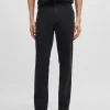 HUGO BOSS Calças E Calções>Chinos De Ajuste Slim Em Gabardine De Algodão Elástico