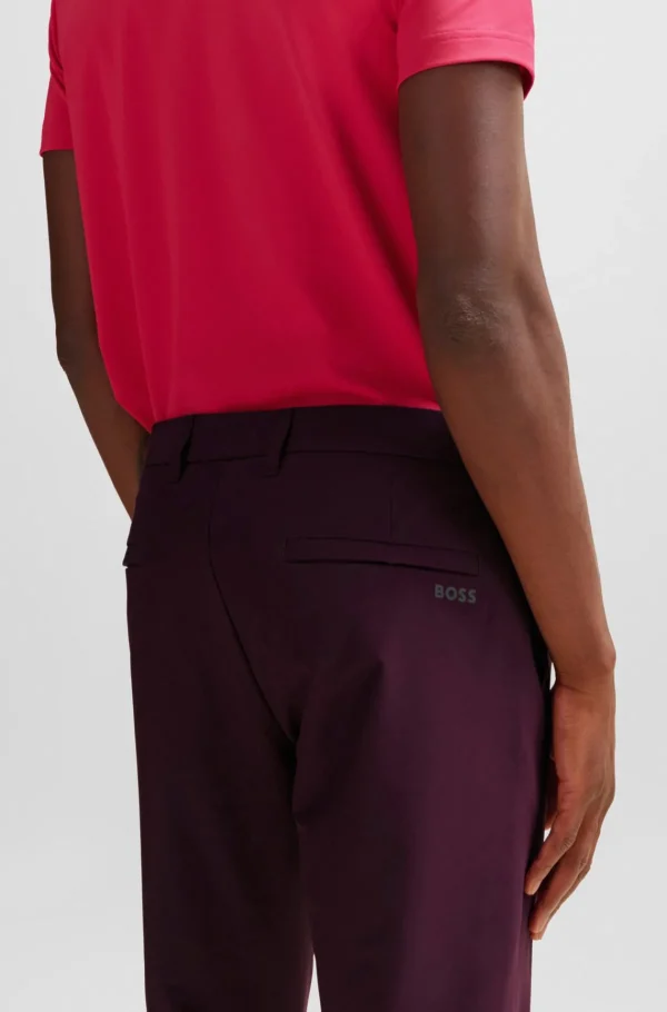 HUGO BOSS Golfe>Chinos De Ajuste Slim Em Tecido Elástico De Quatro Vias Fácil De Engomar