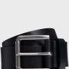 HUGO BOSS Cintos>Cinto De Pele Com Fivela De Pino Da Marca