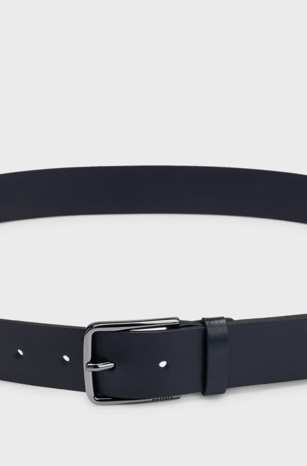 HUGO BOSS Cintos>Cinto Em Pele Granulada Com Fivela Com Logótipo