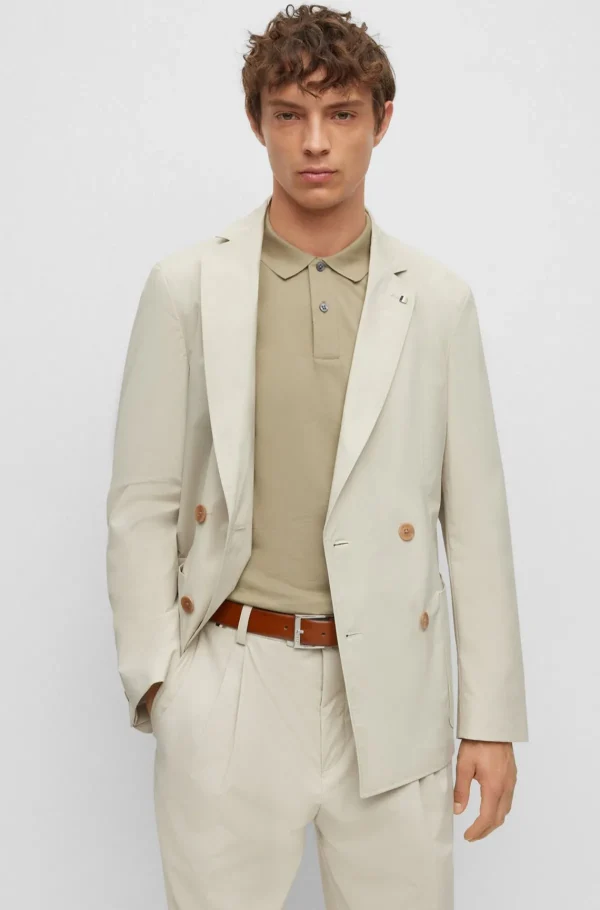 HUGO BOSS Cintos>Cinto Fabricado Na Itália Com Fivela Com A Marca