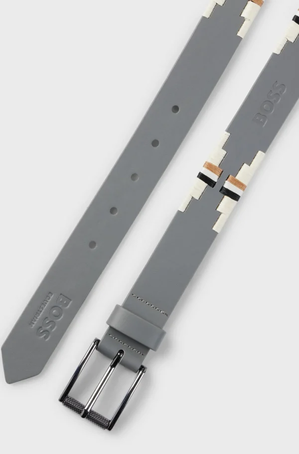 HUGO BOSS Roupa De Equitação>Cinto Polo Equestre Com Padrão Bordado