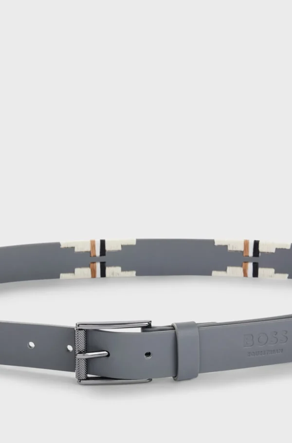 HUGO BOSS Roupa De Equitação>Cinto Polo Equestre Com Padrão Bordado