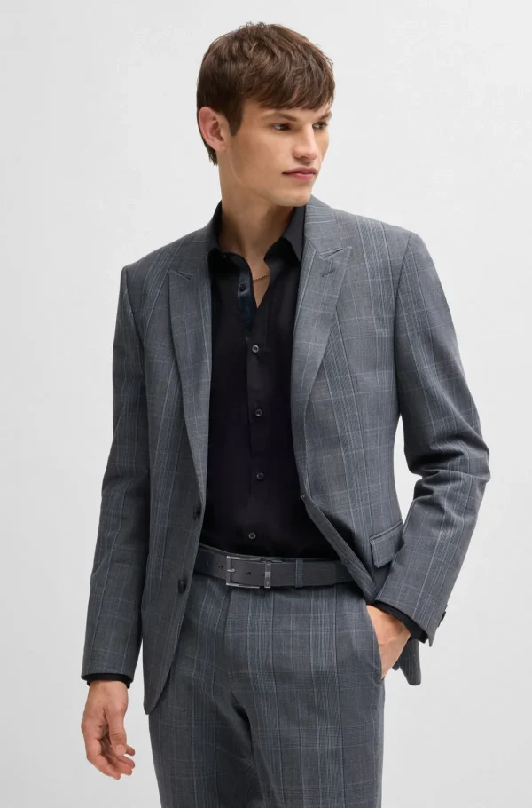 HUGO BOSS Cintos>Cinto Reversível Em Pele Italiana Com Fivelas De Pino E Placa