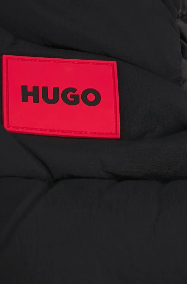 Crianças HUGO BOSS Júniores (Idades 4-14)>Colete Acolchoado Infantil Com Etiqueta Com Logótipo Vermelho
