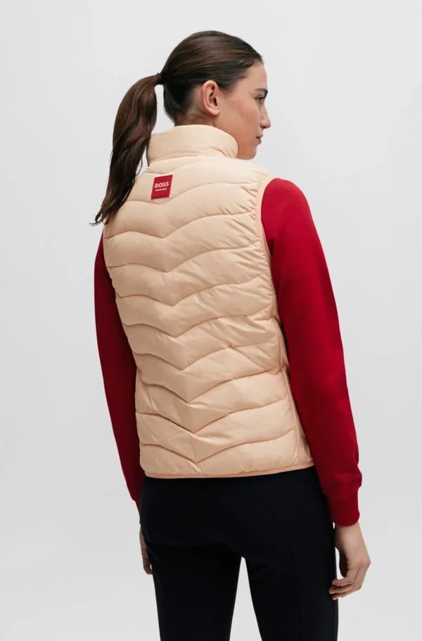 MULHER HUGO BOSS Roupa De Equitação>Colete Equestre Almofadado Com Remendo De Logótipo De Silicone