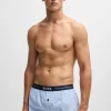 HUGO BOSS Artigos Essenciais>Conjunto De Dois Calções De Pijama De Algodão Com Cintura Com Logótipo