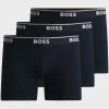 HUGO BOSS Roupa Interior>Conjunto De Três Boxers Compridos Em Algodão Elástico Com Logótipos