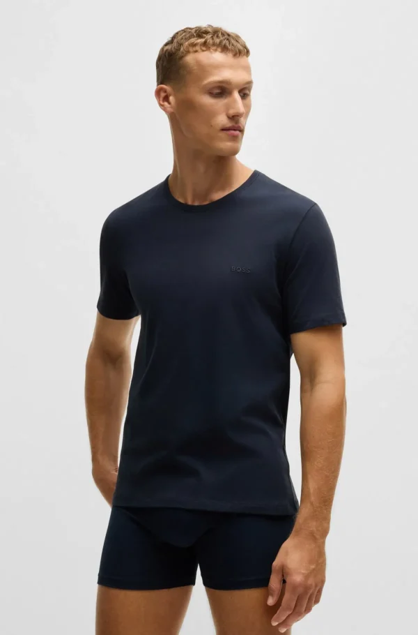 HUGO BOSS Roupa Interior>Conjunto De Três T-shirts Interiores Com Logótipos Bordados