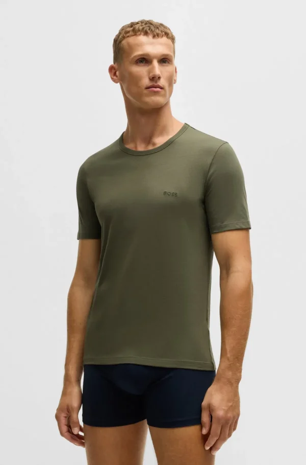 HUGO BOSS Roupa Interior>Conjunto De Três T-shirts Interiores Com Logótipos Bordados