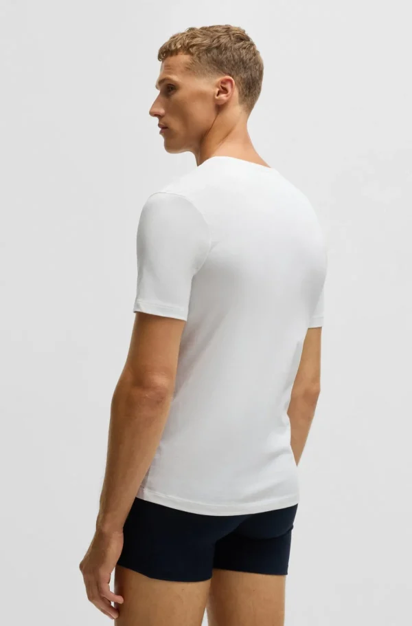 HUGO BOSS Roupa Interior>Conjunto De Três T-shirts Interiores Com Logótipos Bordados