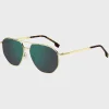 HUGO BOSS Óculos>Óculos Escuros Dourados Com Lentes Verdes