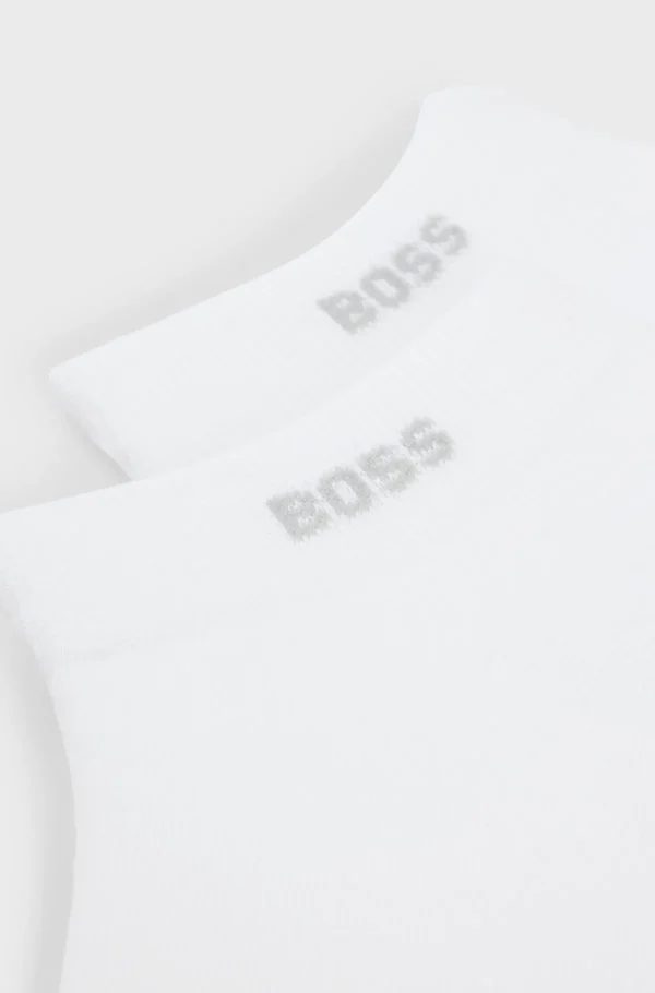 HUGO BOSS Artigos Essenciais>Dois Pares De Meias Pelo Tornozelo Em Tecido Elástico