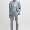 HUGO BOSS Fatos>Fato De Ajuste Regular Em Tecido Com Micropadrão