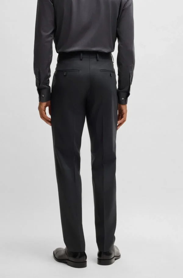 HUGO BOSS Fatos>Fato De Ajuste Slim Em Mistura De Lã Com Micropadrão