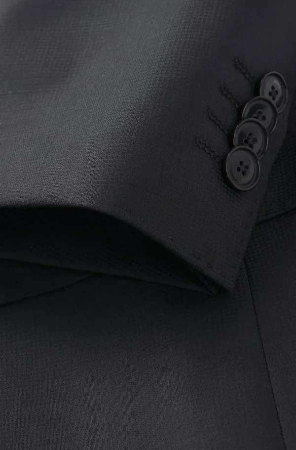 HUGO BOSS Fatos>Fato De Ajuste Slim Em Mistura De Lã Com Micropadrão