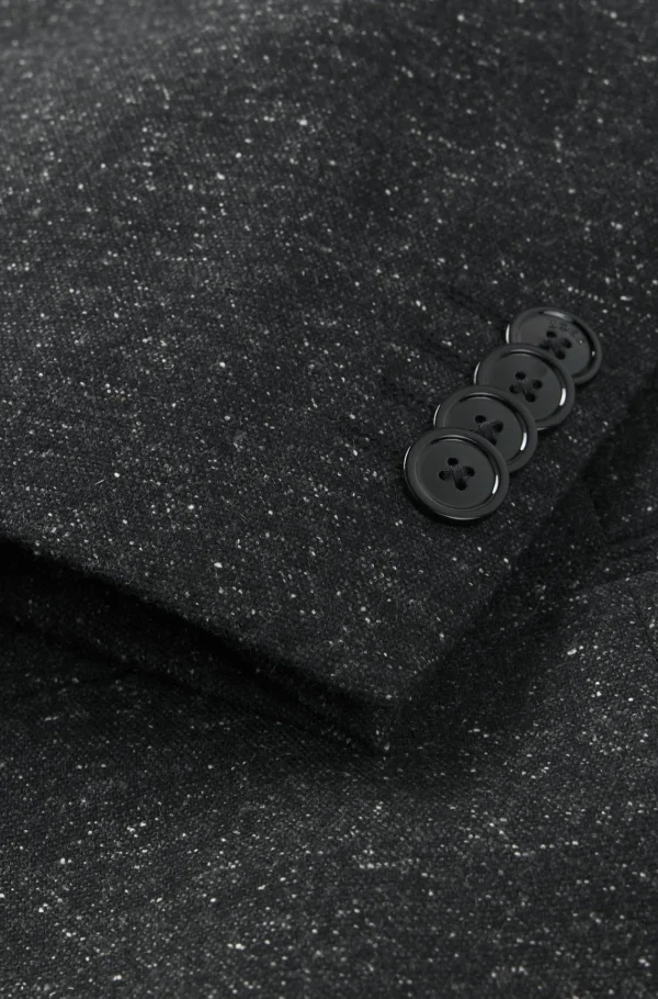 HUGO BOSS Fatos>Fato De Ajuste Slim Em Mistura De Lã Com Micropadrão
