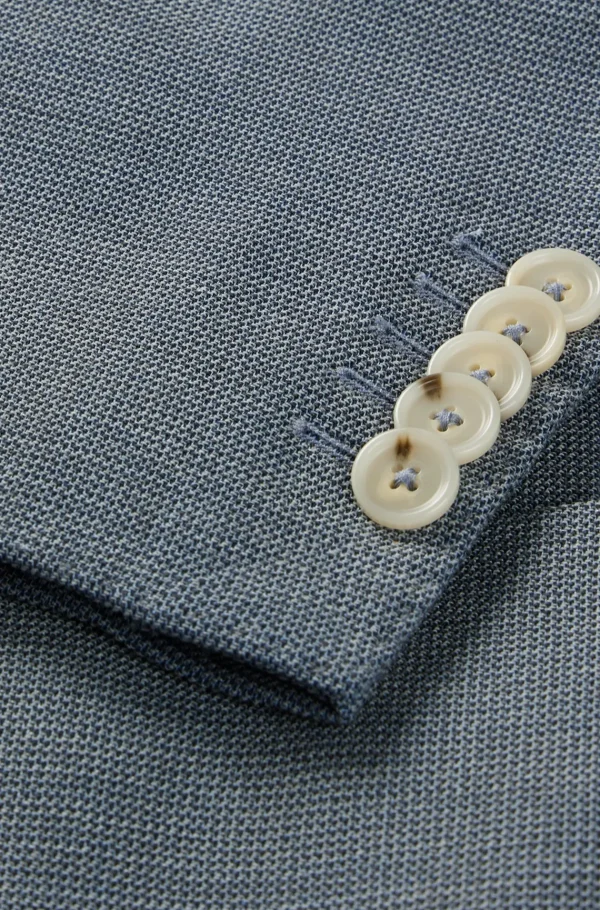 HUGO BOSS Fatos>Fato De Ajuste Slim Em Mistura De Lã Com Micropadrão